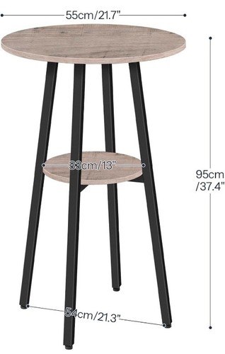 High top bar table storage - top,