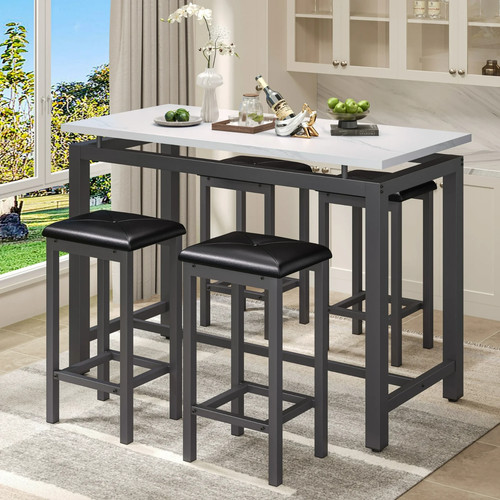 Counter height pub table set - height, 5