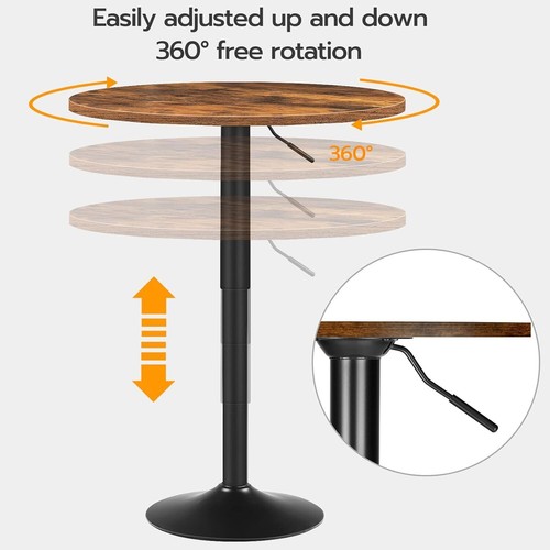 Bar table height adjustable - table, height-adjustable