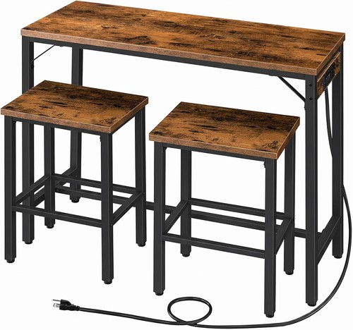 Bar table chairs set 2 - chairs, 47.2"